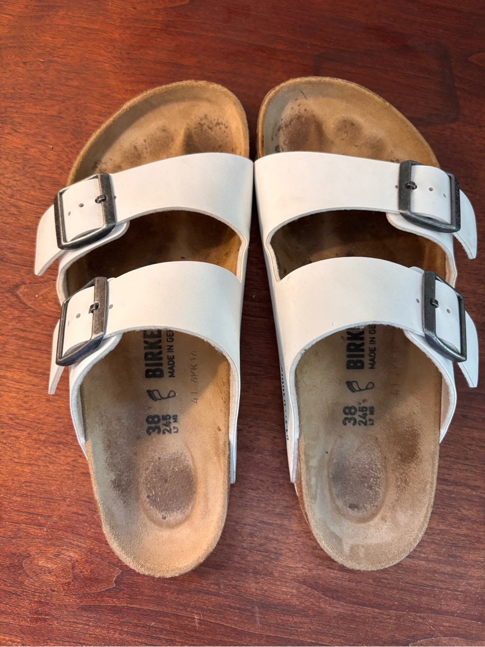 Birkenstock White Arizonas